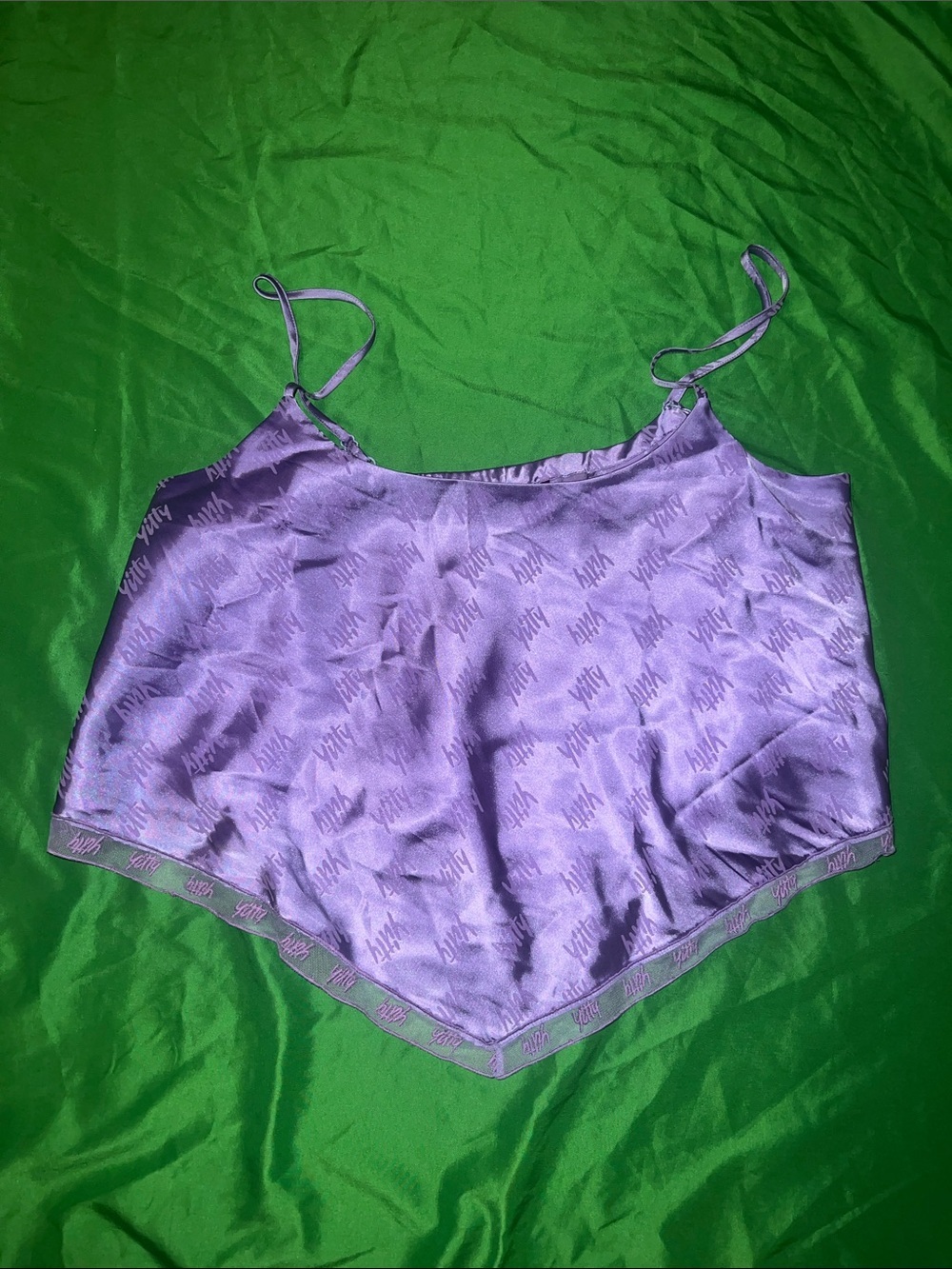 YITTY Purple Satin Logo Camisole size XL